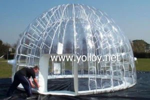 Pabell Dôm Gwersylla Lawnt Theganau Clir