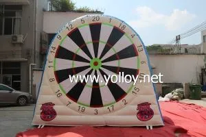 Bwrdd Velcro Dart Inflatable Ar gyfer Gêm Pêl-droed